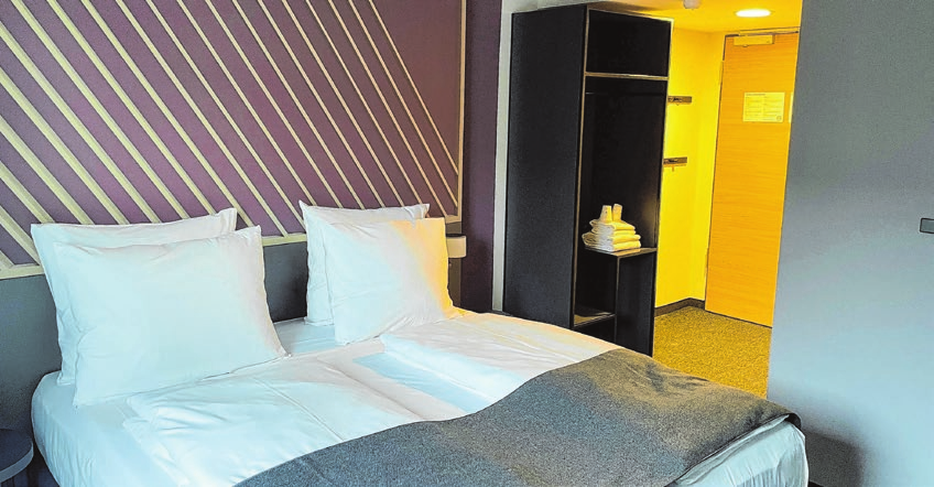 Blick in eines der Zimmer im Hotel am Dresdener Platz