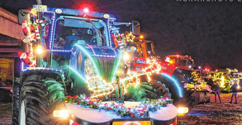 Von Bliesdorf aus machen sich am nächsten Sonntag die Oderland-Bauern mit ihren weihnachtlich geschmückten Fahrzeugen auf den Weg nach Seelow. Der Seelower Weihnachtsmarkt ist Ziel dieser Lichterfahrt. Foto: Oderland Bauern