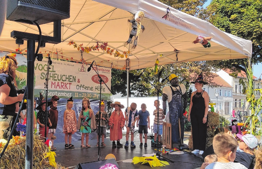 Ohne elektrischen Strom, Mikrophone, Beleuchtung, Lautŉ sprecher, Regler und allerlei weiterer Technik geht bei einem – Stadtfest heutzutage nichts mehr auf den Bühnen.