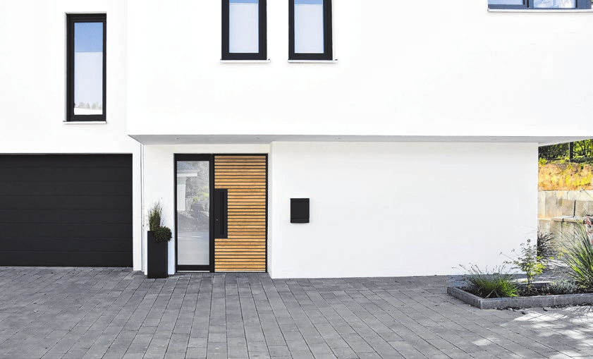 Trendsetter soziale Medien: Die Holzpaneel-Optik bei Haustüren. Foto: Rodenberg Türsysteme AG