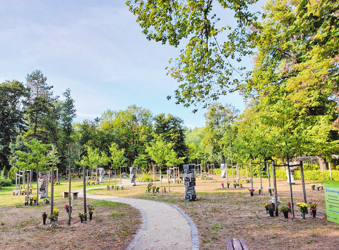 Der Erinnerungsgarten in der Biesenthaler Straße ist aktuell die gefragteste Bestattungsform.