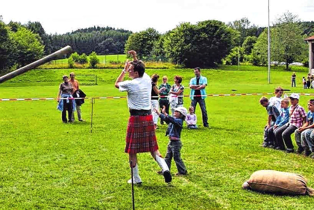 Die Highland Games sind in vollem Gange. FOTO: PRIVAT