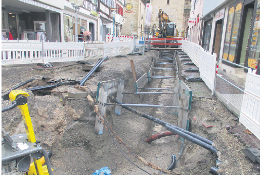 Blick auf die Baustelle im September 2022. Foto: Stadtbauamt Marbach