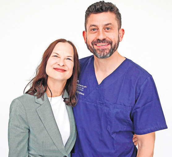 Gutes Team: Kerstin und Dr. Georg Vintzileos.