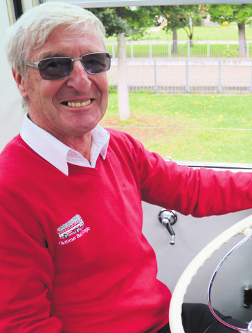 Busfahrer Josef Albrecht.