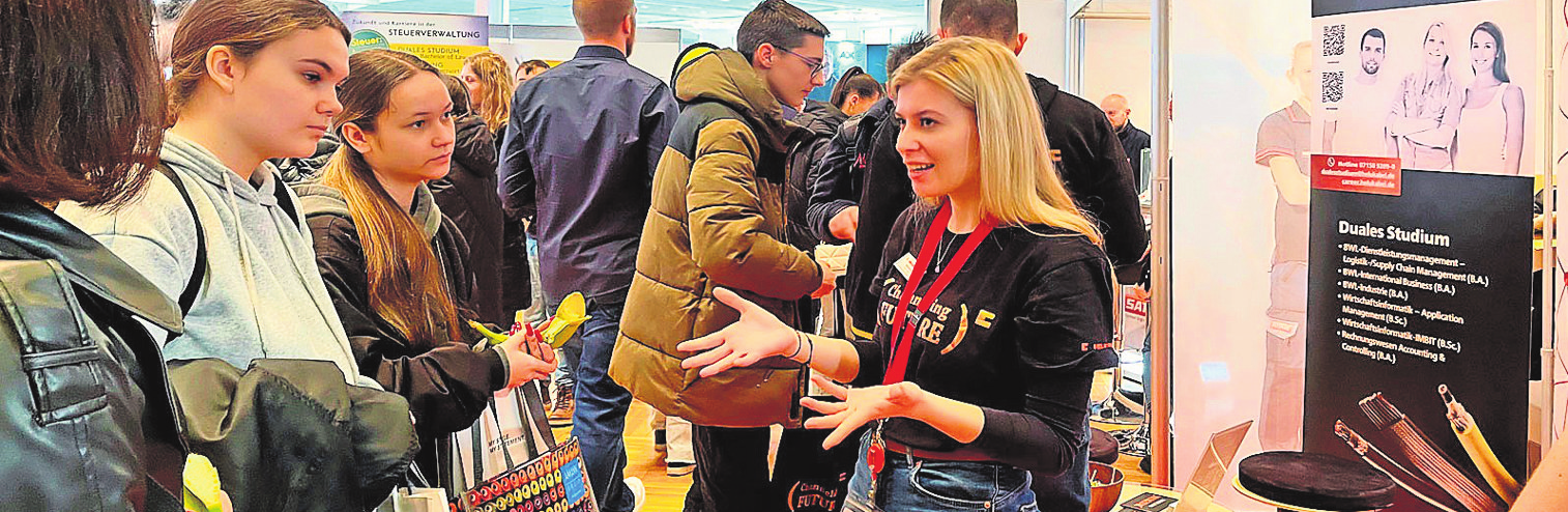 Die bam Ludwigsburg 2025 informiert Schülerinnen und Schüler zu ihren Berufswünschen. Foto: bam-Verein Ludwigsburg
