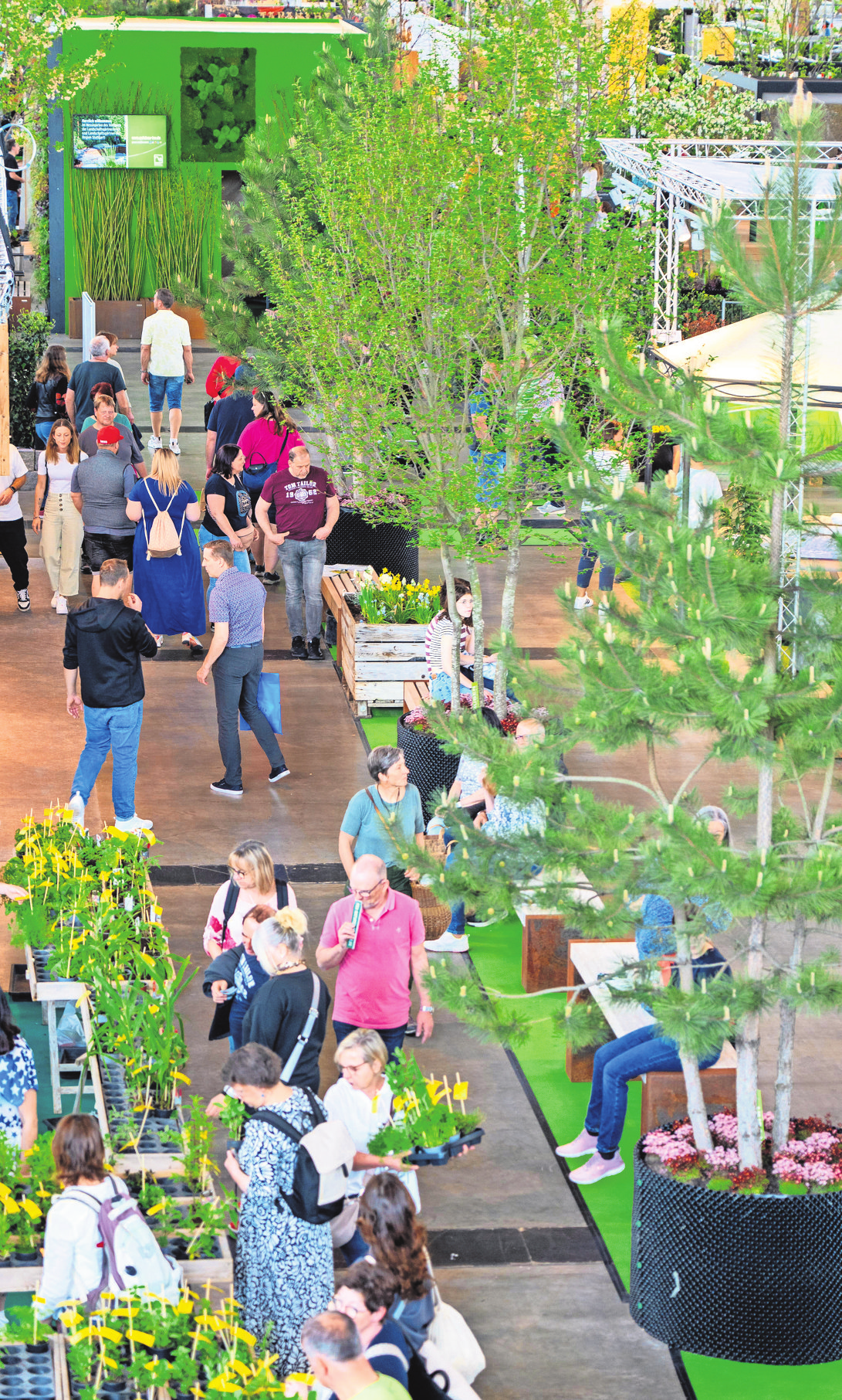 Herzstück der Garten-Messe - der Grüne Boulevard. Foto: VGL/Petra Reidel