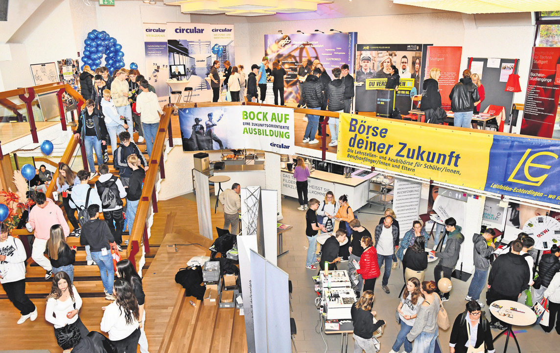 In der Filderhalle bekommen die Besucher„Bock auf Ausbildung“. Foto: Bergmann