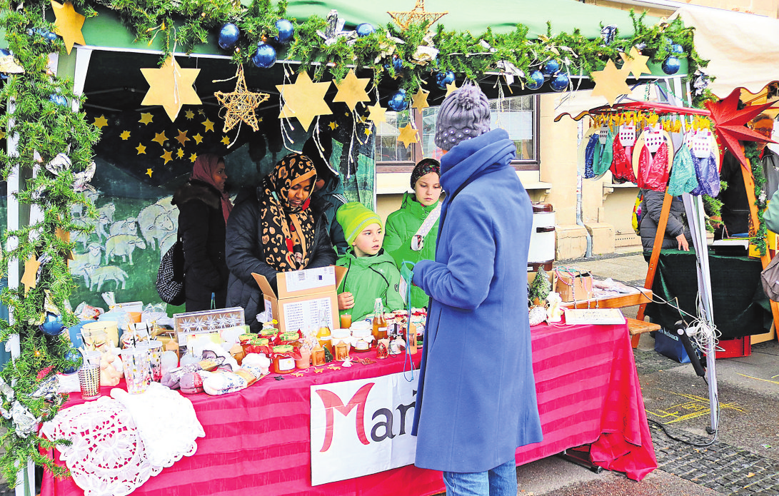 Der Siegerstand der Kirchengemeinde St. Martin und der italienischen Gemeinde San Martino.