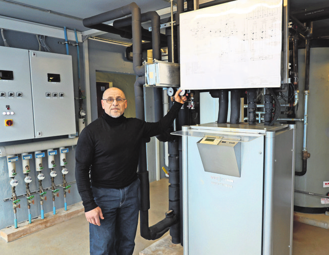 Matthias Siegle in seiner Energiezentrale.