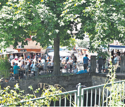 Schattige Plätzchen und geselliges Beisammensein.