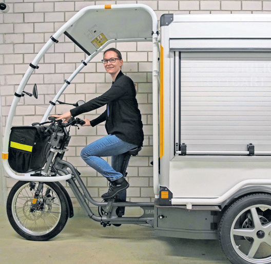 Das Lastenrad hat sich als zu unpraktisch herausgestellt. Deswegen wird es jetzt als Eventmobil verwendet.