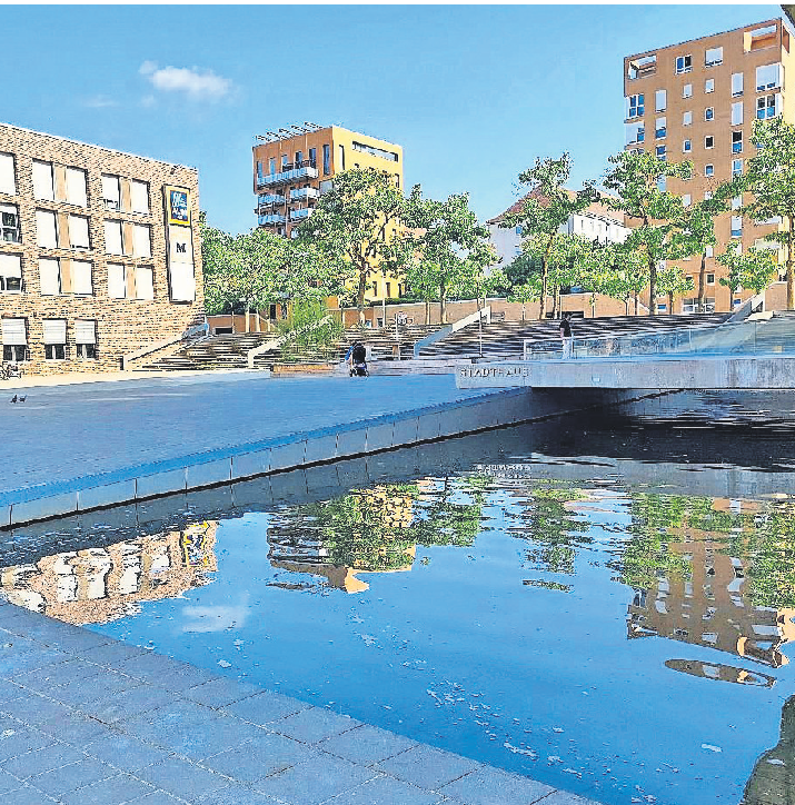 Der Scharnhauser Park ist ein moderner Stadtteil und urbanes Quartier mit guter Infrastruktur und viel Grün. Fotos: Peter Stotz