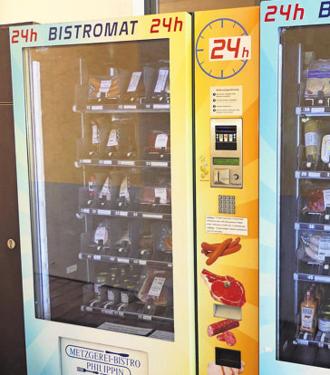 Der „Bistromat“ bietet Frisches rund um die Uhr - auch am Wochenende.