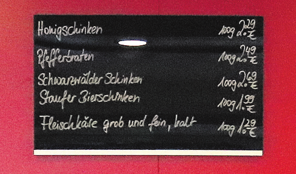 Täglich frische, eigenhändig ausgesuchte Angebote.