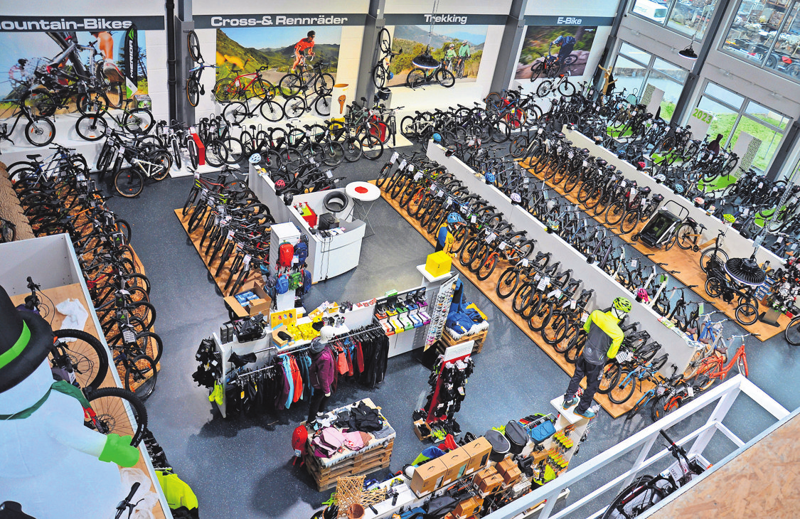 Im Radhaus gibt es alles, was das Radlerherz begehrt. Foto: pen