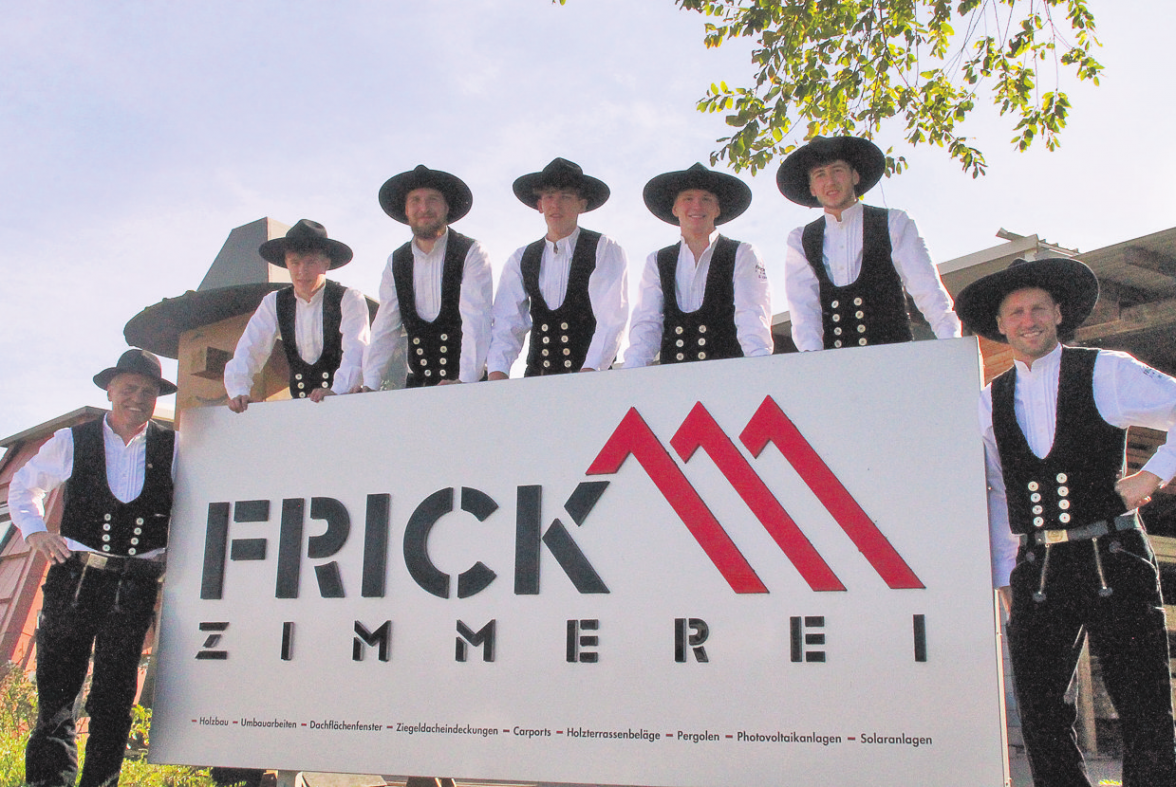 Den Azubis der Zimmerei Frick wird „etwas zugetraut“. -