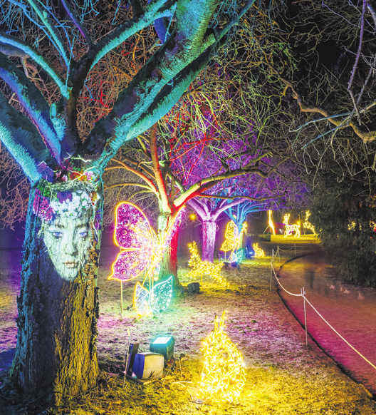 „Natura“ spricht zu den Menschen. Foto: Christmas Garden/Michael Clemens