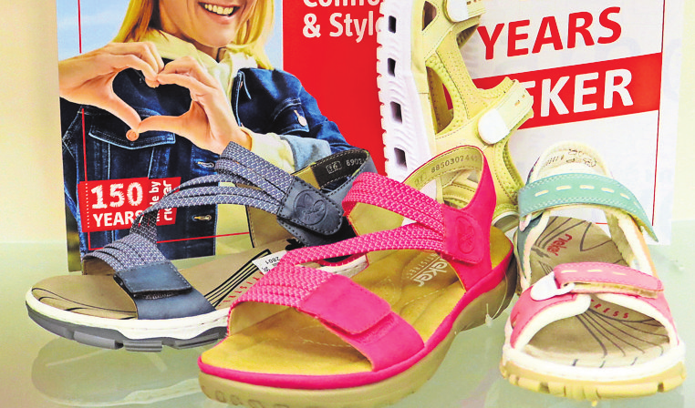 Komfort und Style in einem: Die Sandalen von Rieker.