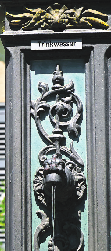 Trinkbrunnen am Wangener Bezirksrathaus.