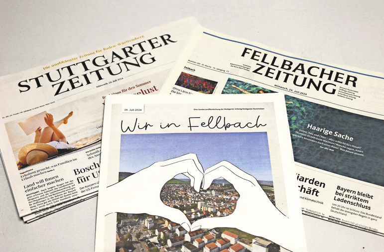 Umfassende Informationen für die Zeitungsleser. Fotos: Michael Käfer