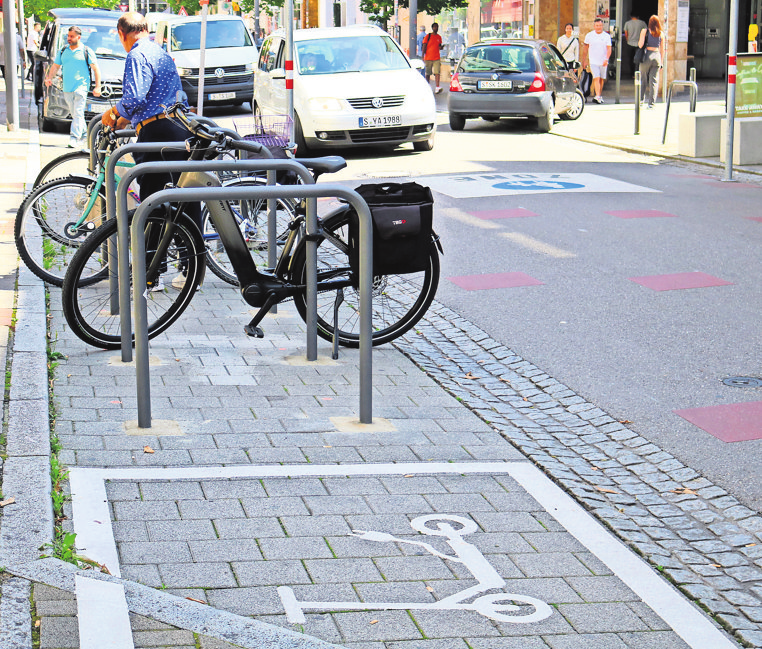 Neu sind auch die Abstellflächen für E-Scooter.