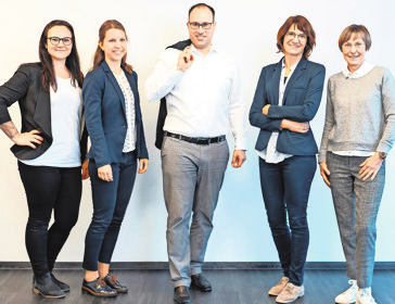 Felix Fischer mit seinem Team.