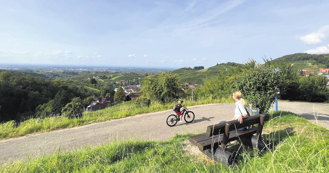 Am Aussichtspunkt Auf der Eck bei Sasbachwalden Foto: Thomas Sbikowski