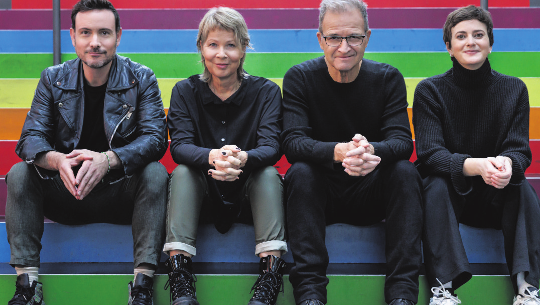 Eric Gauthier, Claudia Bauer, Meinrad Huber und Inga Kunz (v.l., künstlerische Leitung und Organisation) Foto: Jeanette Bak