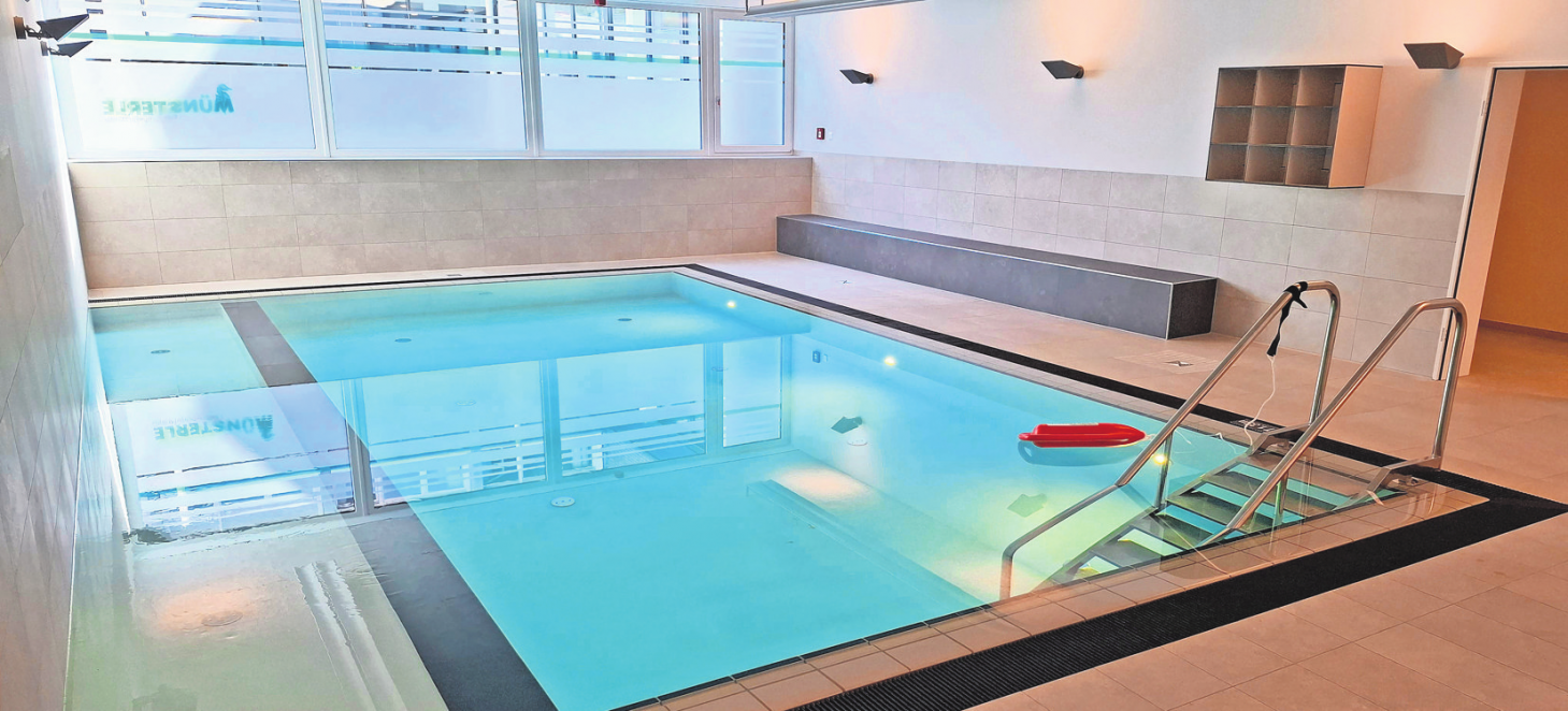 Mit einer Wassertiefe von 1,35 Metern eignet sich das Bädle für Babyschwimmen genauso wie für Aqua-Fitness. Foto: Thorsten Schuller