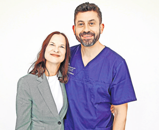 Dr. Georg Vintzileos mit seiner Frau Kerstin.