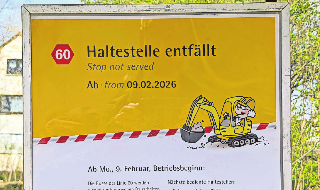 Auch die Bus-Linie 60 wird umgeleitet.