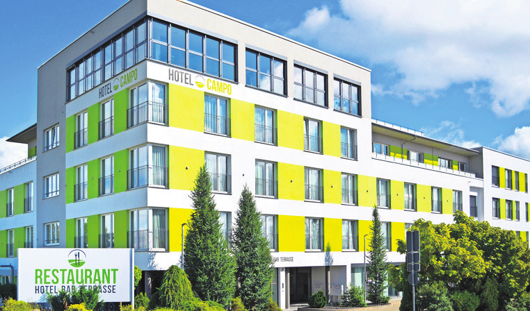 So kennt man das Hotel Campo von außen. Foto: z