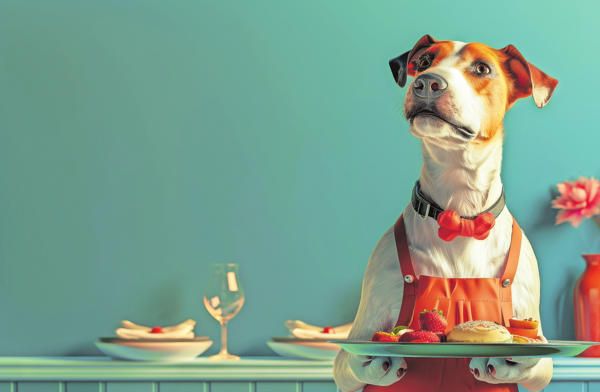 Ob Hund oder Katze – viele Tiere sind regelrechte Gourmets. Foto: Adobe Stock (Kl-generiert)