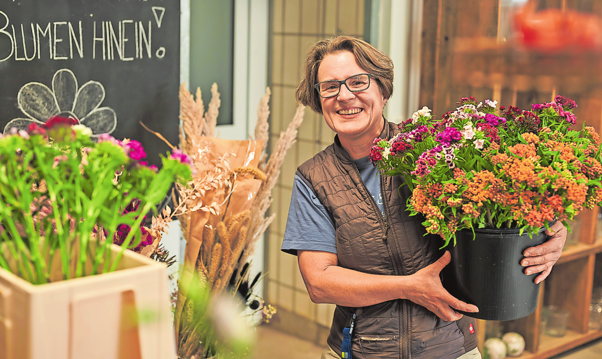 Für Schnittblumen und Pflanzen gibt es eine eigene Gärtnerei. Fotos: Diakonie München und Oberbayern / Felix Baab