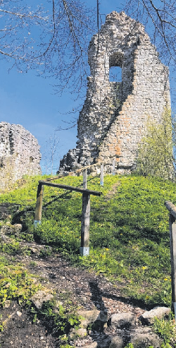 Neben historischer Kulisse wie der Burgruine Hohenstein <span id="ikuzf">bietet die Gemeinde auch lebendige Geschichte im Bauernhausmuseum Ödenwaldstetten.</span>