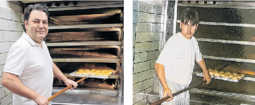 Heute (links) und vor 30 Jahren: Bäcker Marco Wendland