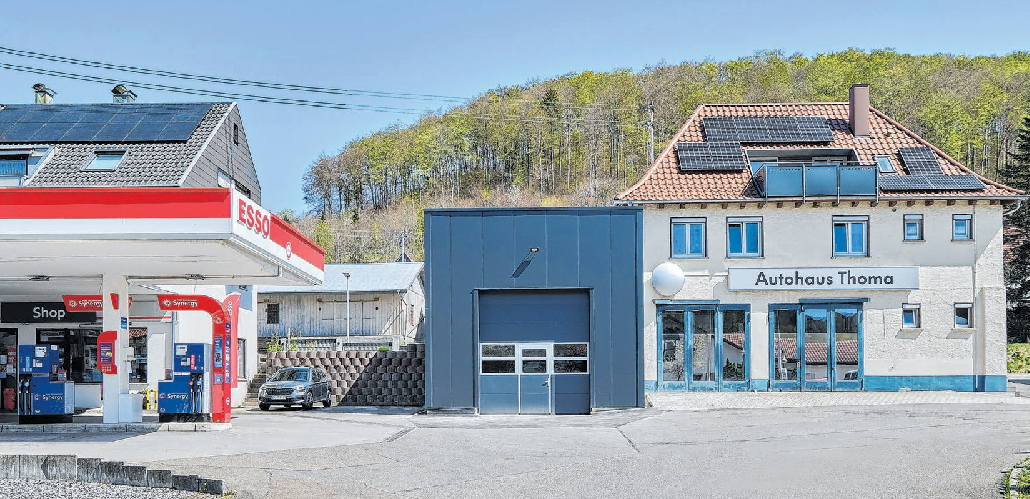 Das Firmengelände des Autohauses Thoma in Albstadt-Onst mettingen, Foto: Fabian Muuhs