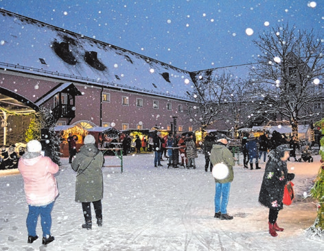 Das Wiblinger Weihnachtsdorf.