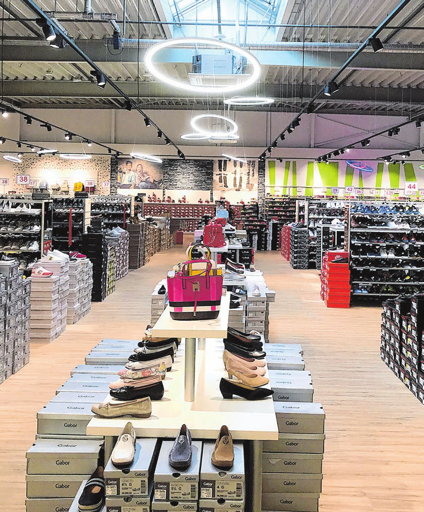 Schuhe, soweit das Auge reicht. Am Wochenende kann man die Modelle in Ruhe anprobieren. Foto: privat