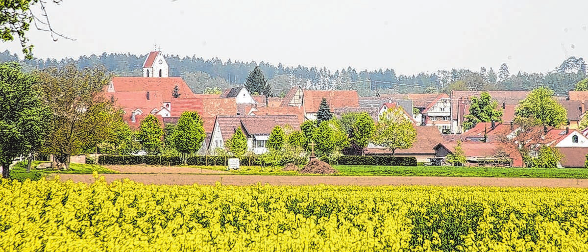 Ortsansicht von Göttelfingen.