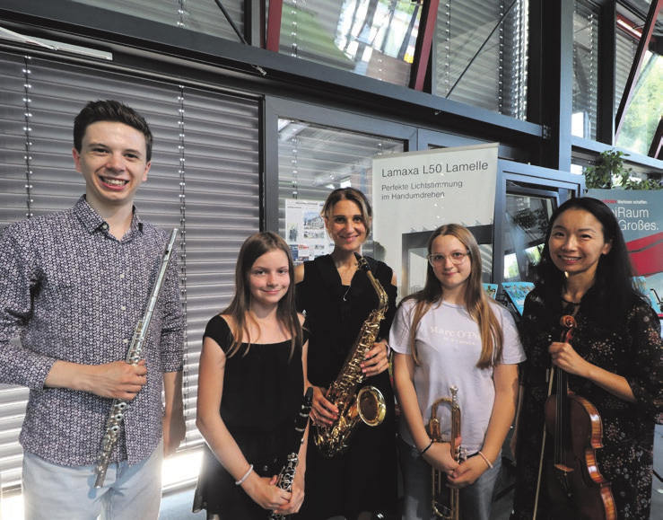 Die Musikerinnen und Musiker der Jugendmusikschule umrahmten den Festabend.
