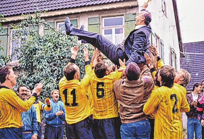 Eine Feier mit dem damaligen Bürgermeister Rudi Maier.