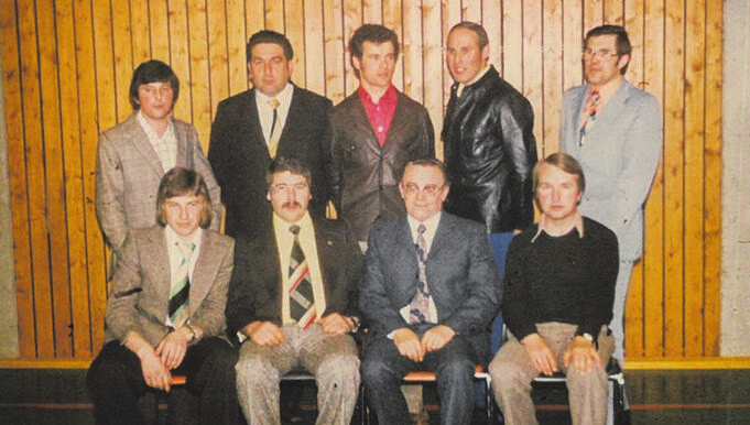 Die 1. Vorstandschaft bei der Gründung vor 50 Jahren.