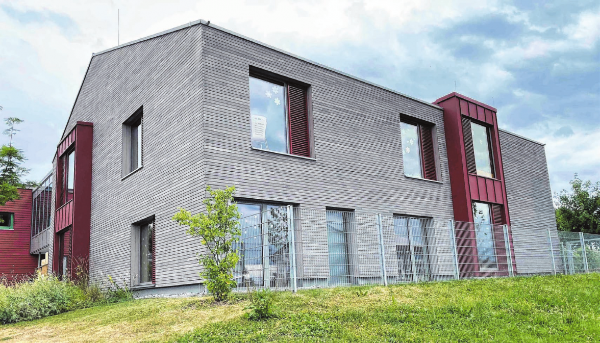 Der Neubau eines Kindergartens.