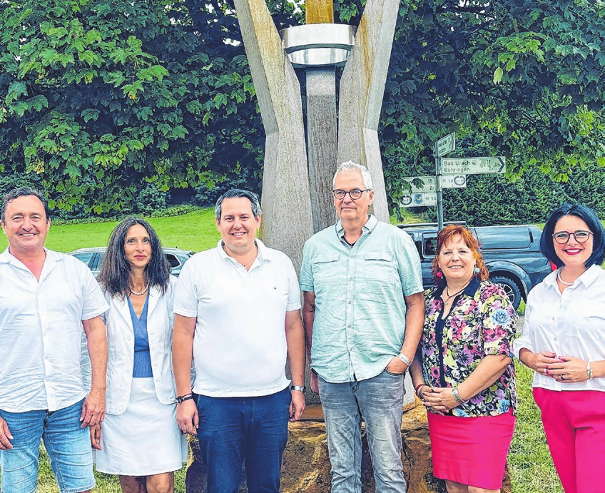 Markus Holder, Bettina Friedrich, Christian Dreẞ, Volker Hauswirth, Jenny Hauswirth, Anja Sauer (v.li.n.re.).