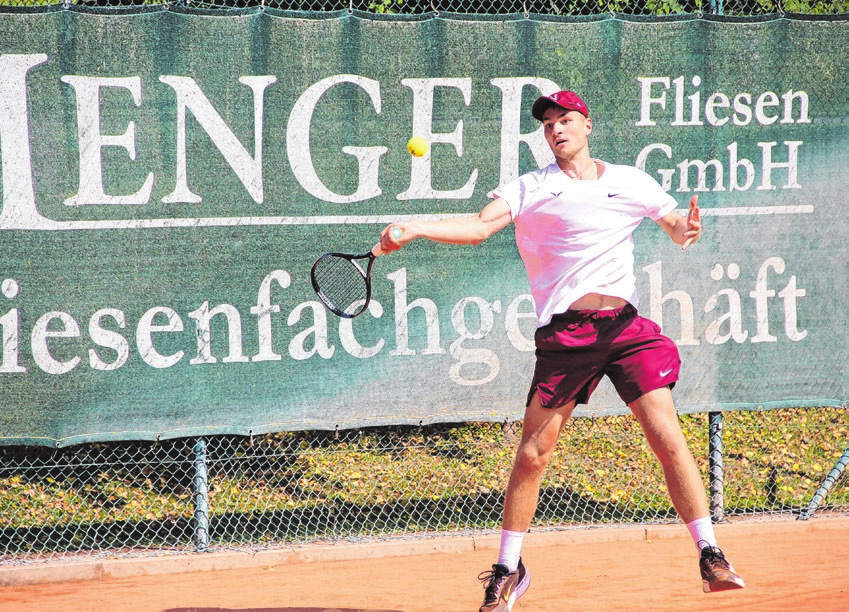 Mike Stieler gewann das Zollern-Alb-Turnier der Tennis-Gesellschaft Ebingen im vergangenen Jahr.