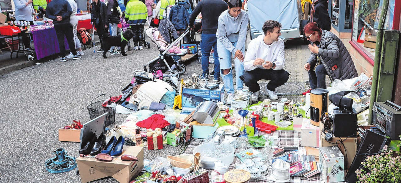 Der Flohmarkt in der Sonnenstraße ist fester Bestandteil des „Sulzer Herbst“.