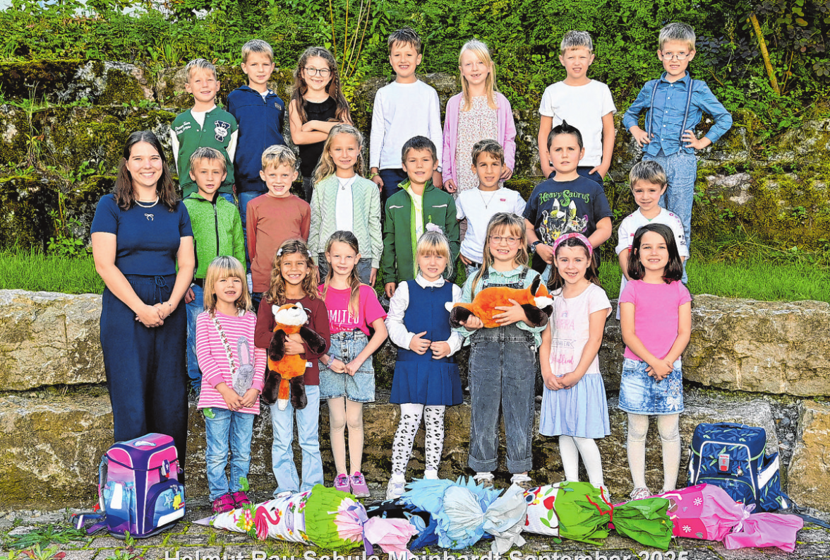 Helmut-Rau-Schule Mainhardt, Klasse 1c Klassenlehrerin: Johanna Stanjura Foto: Top-Fotografie Rau