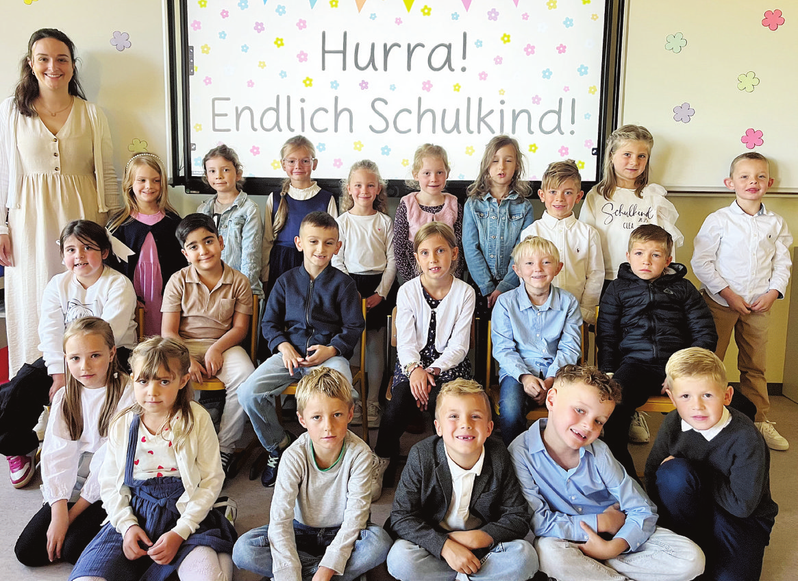 Geschwister-Scholl-Schule Ingersheim, Klasse 1b, Klassenlehrerin: Eva Schulz Foto: Geschwister-Scholl-Schule